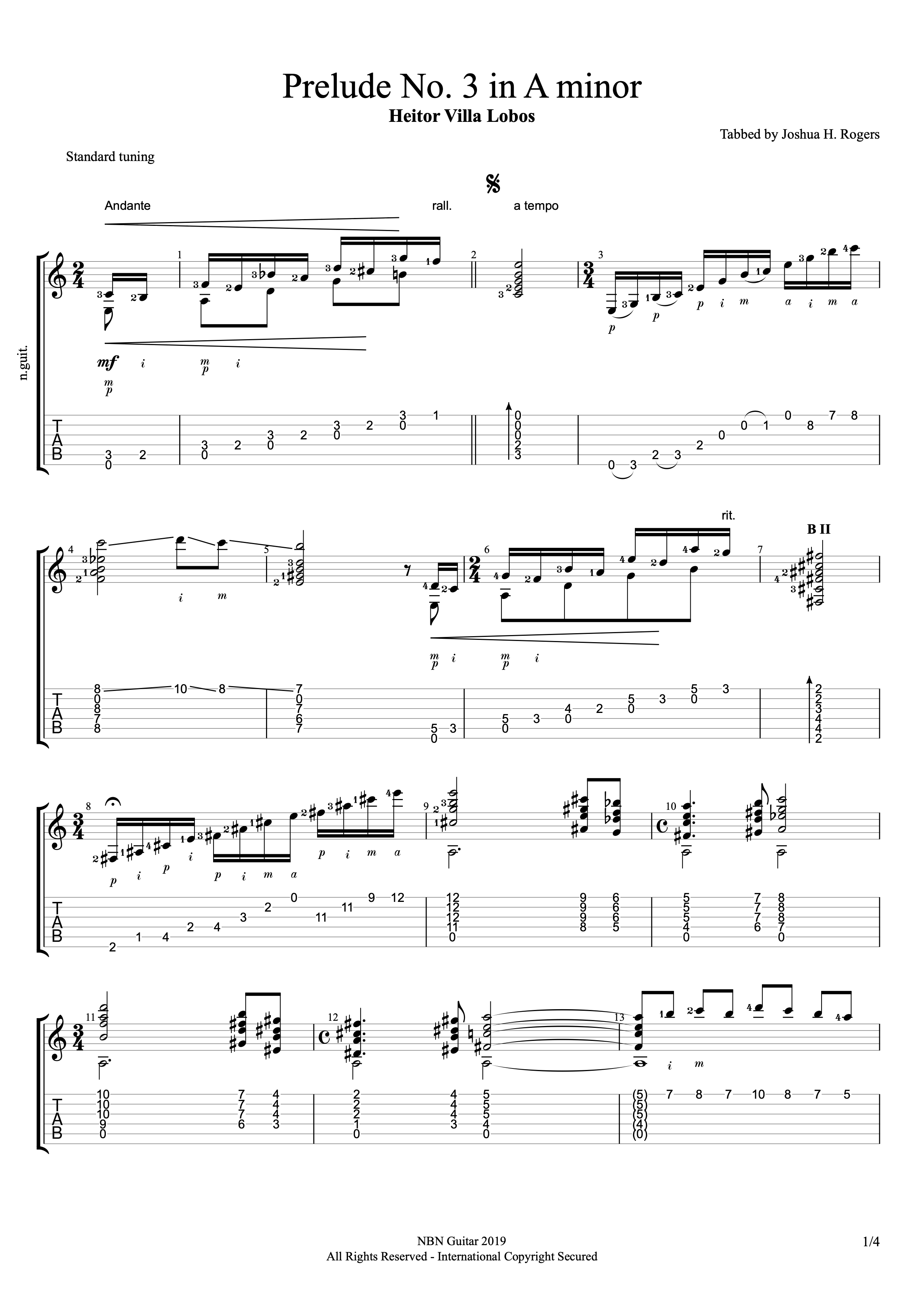 Learn Prelude No. 1 in E Minor Classical Guitar Faster with Easy